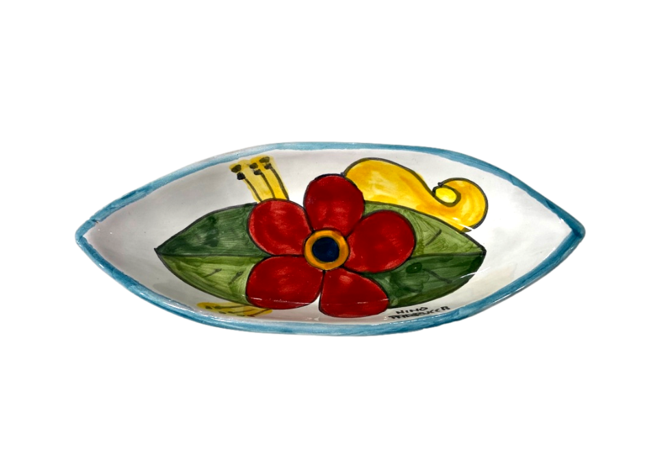 Ovalino cm.18x7 in Ceramica - Art.95 Nino Parrucca