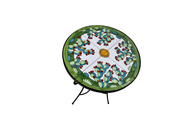 Set tavolo e sedie - Fichi d'India (fondo bianco) Nino Parrucca