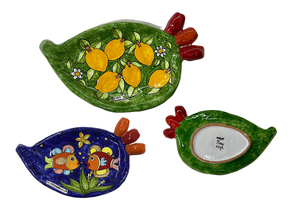 Vassoio Fico d'india Decorato Nino Parrucca