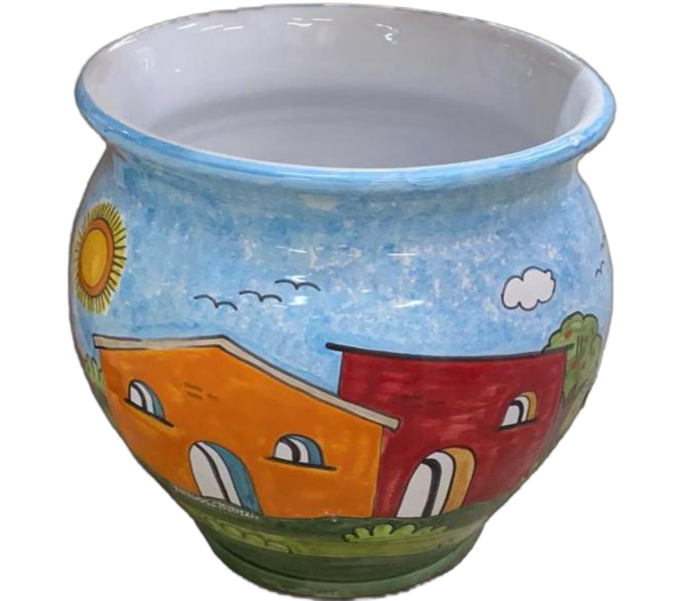 Cachepot  Bombato in ceramica Nino Parrucca