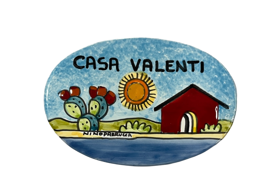 Piastrella Ovale  VARI DECORI Nino Parrucca