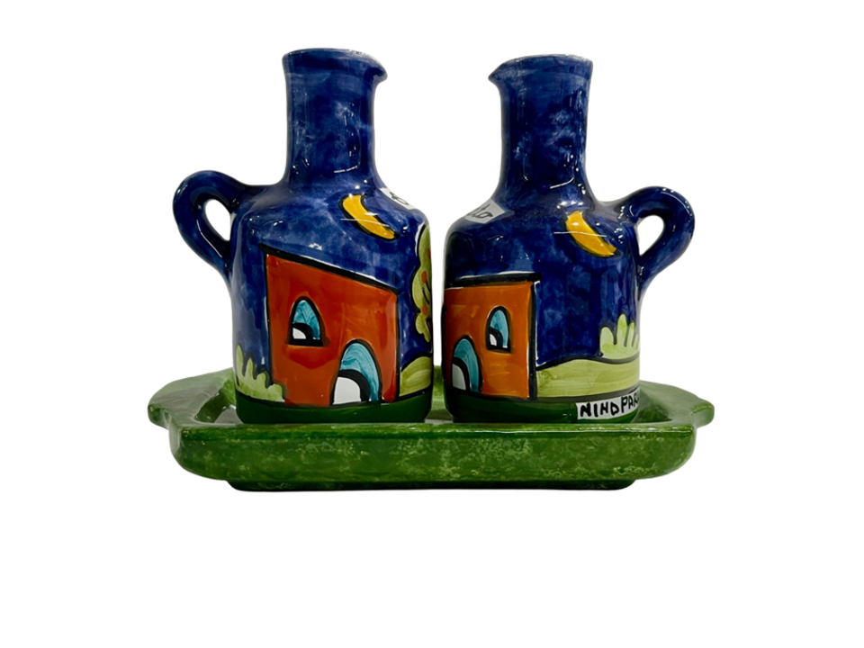 Olio Aceto da 100 ml - casette notturno Nino Parrucca in ceramica