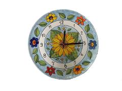 Orologio a piatto con Girasoli e fiori Art 151/A - Art.153/A2 Nino Parrucca