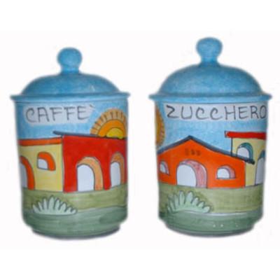 Barattolo in ceramica diversi decori e misure Nino Parrucca