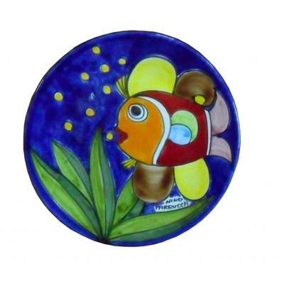 Piattino in ceramica Nino Parrucca 2 decori e 3 misure - Art.144/a - 147 - 214