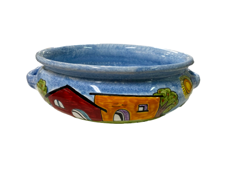 Spaghettiera Nino Parrucca in ceramica