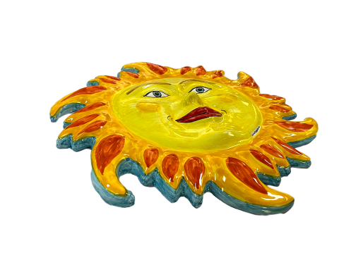 Sole grande in Ceramica Nino Parrucca