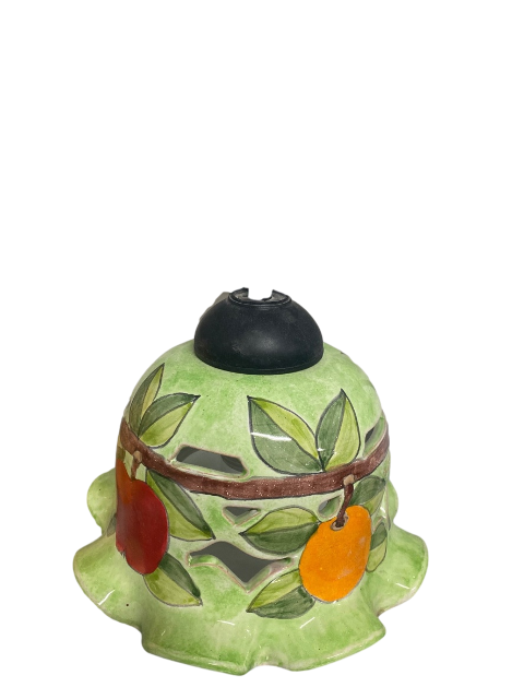 Lampadario Bilanciere in ferro con bocce d.cm.19 in ceramica Nino Parrucca