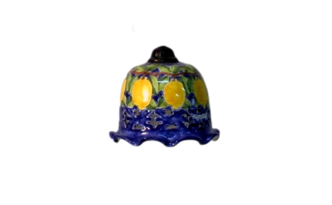 Lampadario Bilanciere in ferro con bocce d.cm.19 in ceramica Nino Parrucca