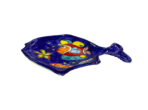 Piatto a forma di Pesce cm.33x23 Nino Parrucca