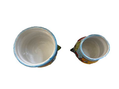 Porta Cialde in ceramica Nino Parrucca a forma di Sacco da caffè