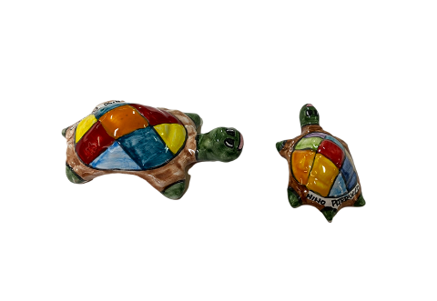 Tartarughe in ceramica Nino Parrucca due misure
