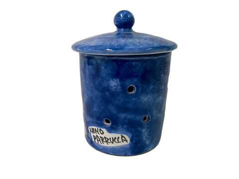Barattolo d.cm. 9 h.cm.10 in ceramica diversi decori  Nino Parrucca