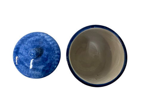 Barattolo d.cm. 9 h.cm.10 in ceramica Nino Parrucca diversi decori
