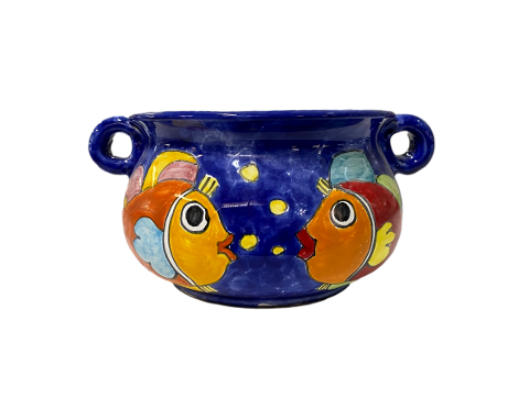 Porta vaso d.cm.22 H.cm.13 con manici Nino Parrucca