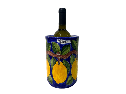 Cilindro porta bottiglie Nino Parrucca in ceramica