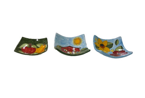 Svuota tasche quadrato VARIE MISURE E DECORI Nino Parrucca