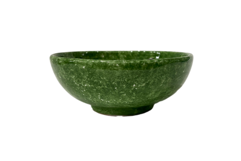 Ciotole varie misure Girasole fondo verde - Art. 53/a - 53 - 54 in ceramica Nino Parrucca