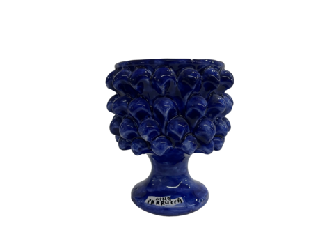 Mezza Pigna in ceramica Blue Smalto Nino Parrucca