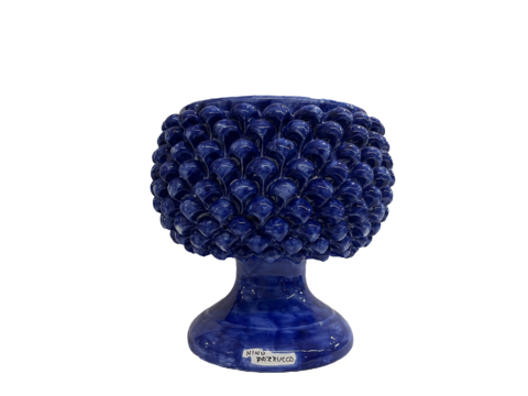 Mezza Pigna in ceramica Blue Smalto Nino Parrucca