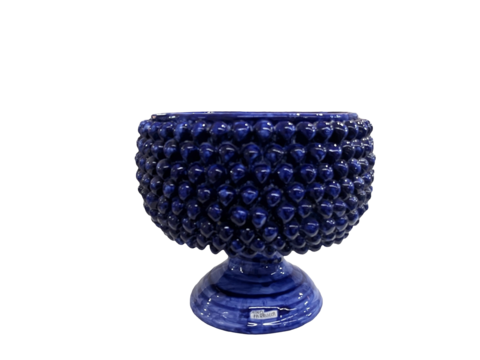Mezza Pigna in ceramica Blue Smalto Nino Parrucca