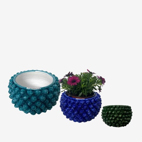 Cachepot Pigna in ceramica vari colori e misure Nino Parrucca