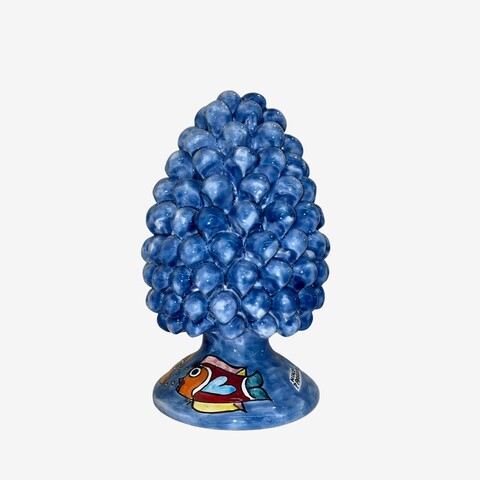 Pigna Azzurra con decoro Pesci Nino Parrucca