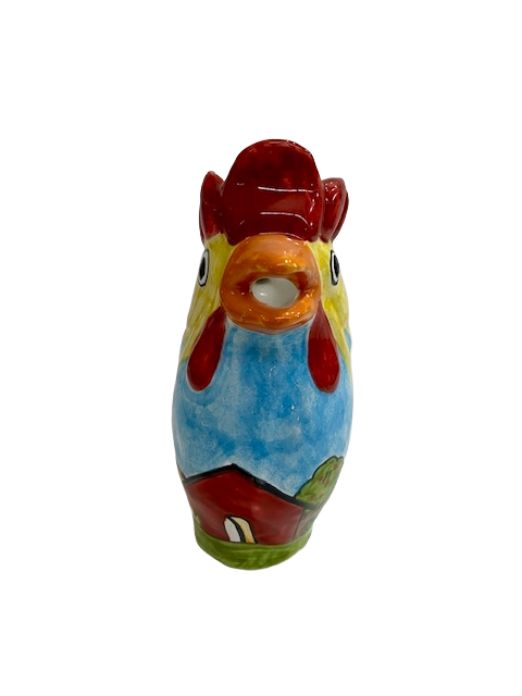 Brocca a forma di Gallo da 1LT. Nino Parrucca in ceramica