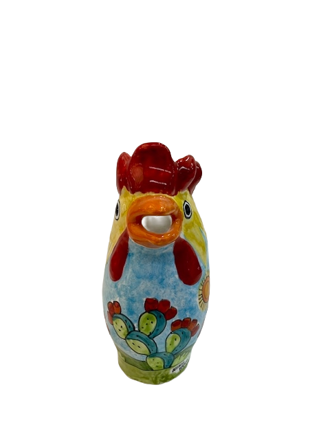 Brocca a forma di Gallo da 1LT. Nino Parrucca in ceramica