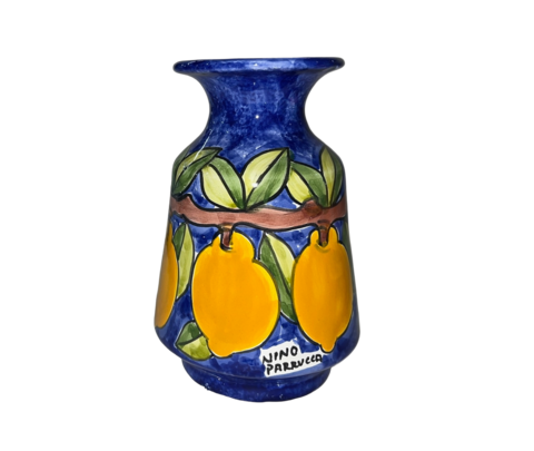 Fioriera collo stretto - vari decori in ceramica Nino Parrucca