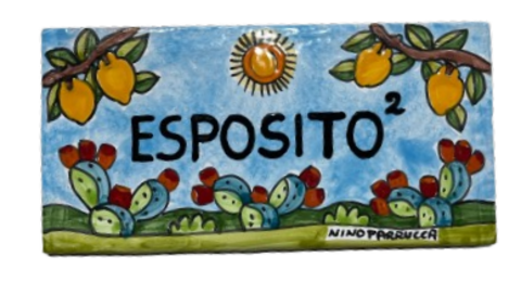 Piastrella personalizzata In Ceramica Nino Parrucca