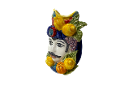 TESTA DI MORO con Frutta altorilievo in ceramica Nino Parrucca
