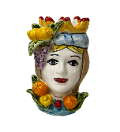 Testa di Moro con Frutta su corona e turbante Nino Parrucca