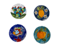 Piattino in ceramica Nino Parrucca vari decori