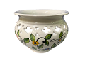 Cachepot Bombato Traforato - fiori rampicanti in ceramica Nino Parrucca