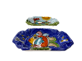 Posacenere rettangolare Nino Parrucca vari decori