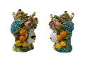 Teste di Moro H.cm.27  con frutta in ceramica Nino Parrucca