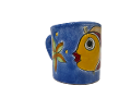 Bicchiere con manico Nino Parrucca in ceramica