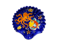 Piatto a forma di Conchiglia Nino Parrucca  CM.36X34