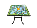 Tavolo quadrato in ferro nero cm.82x82 e/o Sedia Rotonda Nino Parrucca Pale di fichi d'india