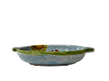Ovalino cm.19,5x11,5 con manici Nino Parrucca in Ceramica - Art.96/A
