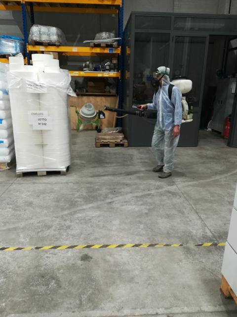 Sanificazione certificata ambienti di lavoro