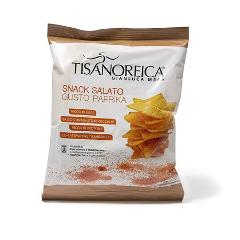 Snack Salato Tipo Patatine Gusto Paprika (12 Confezioni da 25 g) Tisanoreica Gianluca Mech
