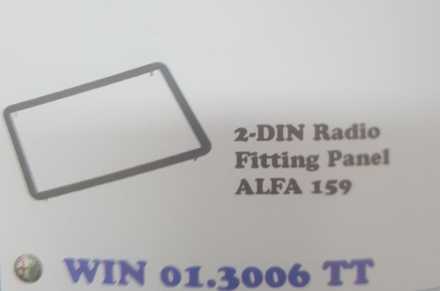 MASCHERINA AUTORADIO DOPPIO DIN ALFA 159 MECATRON