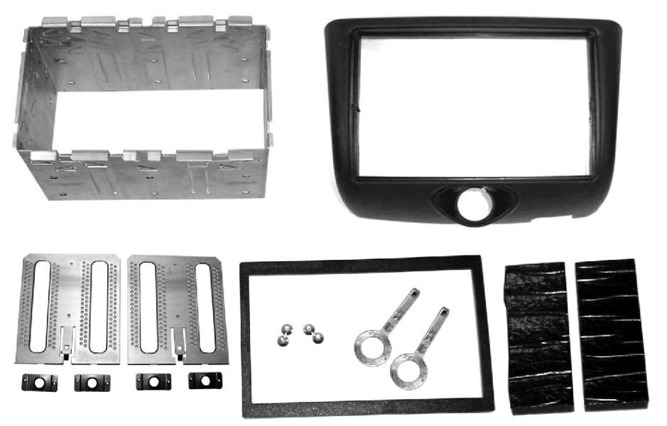TOYOTA YARIS Mascherina adattatore radio DOPPIO ISO