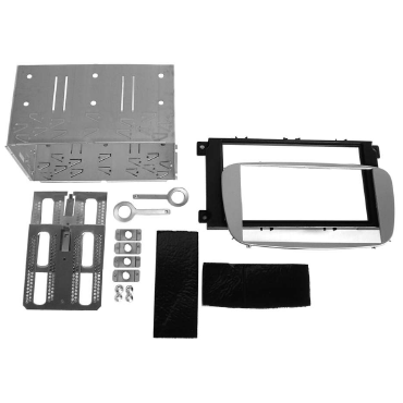 MASCHERINA AUTORADIO ARGENTO FORD FOCUS KUGA '07> 2 MECATRON