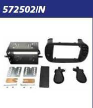 MASCHERINA nero Opaco KIT RADIO 2 DIN FIAT 500 2007> MECATRON