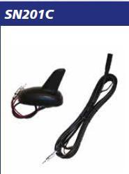 Antenna AMPLIFICATA a Pinna AM_FM + Cavo DIN Cm450 MECATRON