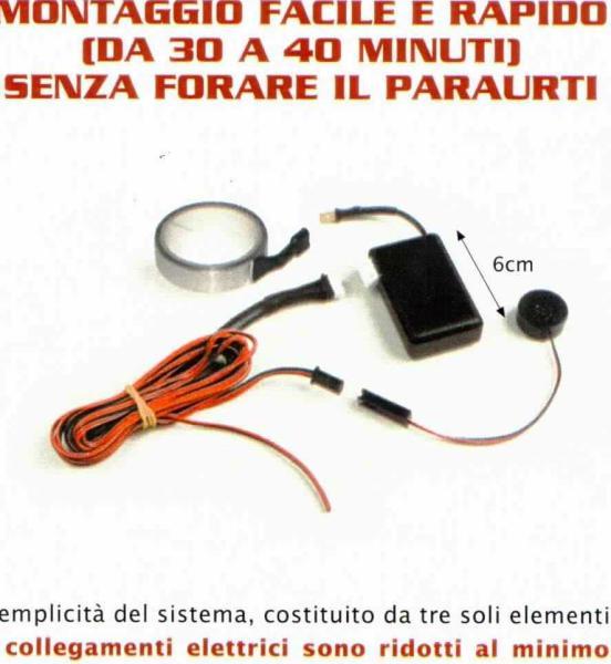 SENSORE DI PARCHEGGIO ELETTRONICO NO FORI PARAURTI PASER SRL