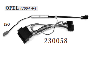 CAVO RADIO CON ADATTATORE TENSIONE ANTENNA OPEL MECATRON
